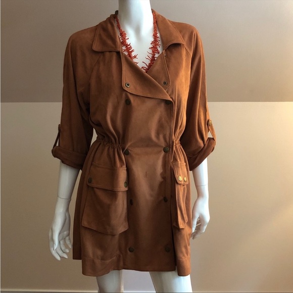 Miss Me embroidered faux suede jacked.  The color of Sedona.  South Western - Picture 3 of 7